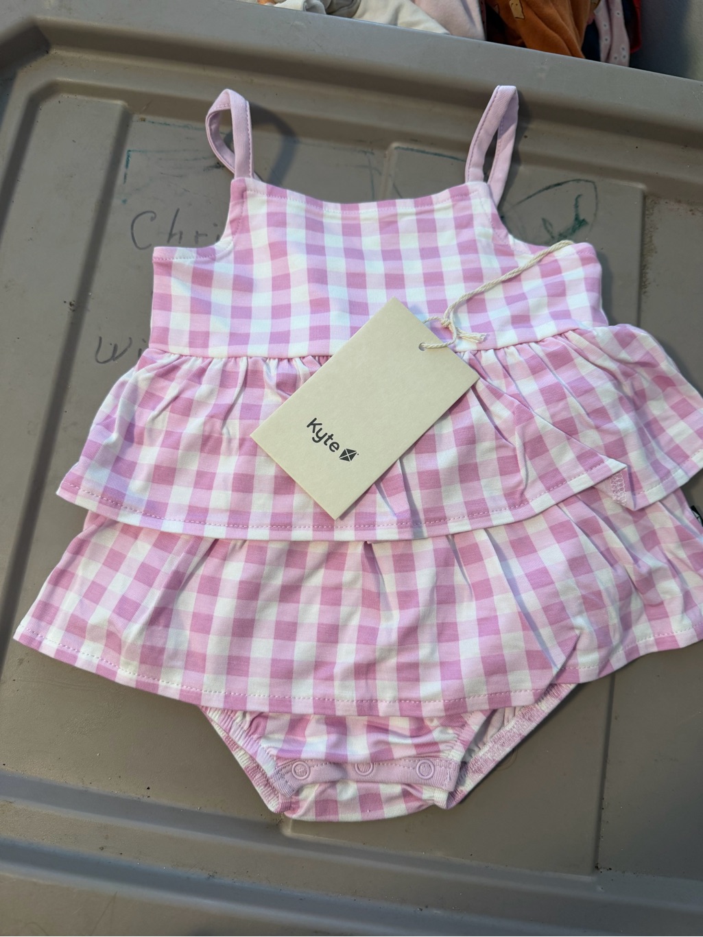 Kyte Baby Spaghetti Strap Ruffle Romper